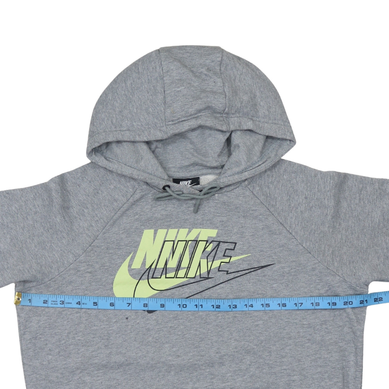 Nike Men's Grey Logo Pullover Hoodie Size M