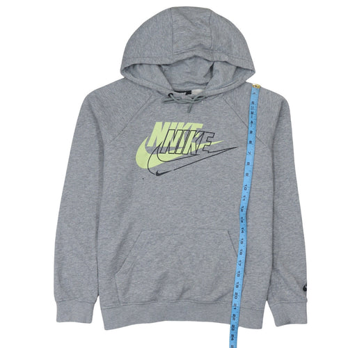 Nike Men's Grey Logo Pullover Hoodie Size M