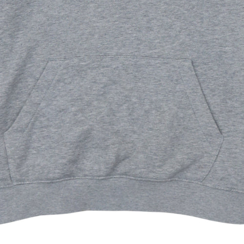 Nike Men's Grey Logo Pullover Hoodie Size M