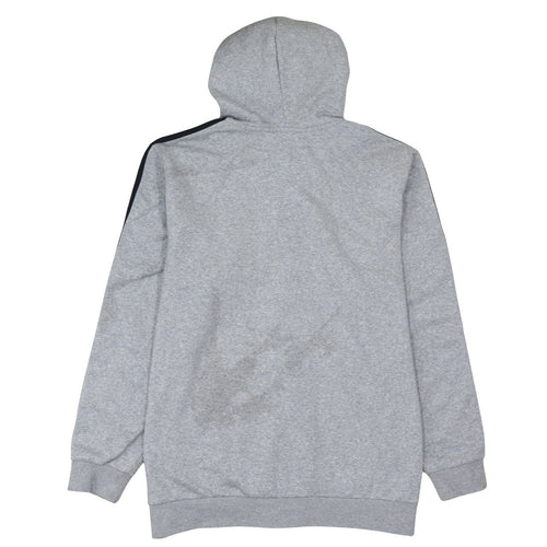Adidas Men’s Grey Full Zip Hoodie 2XL Sports Fleece Hooded Top