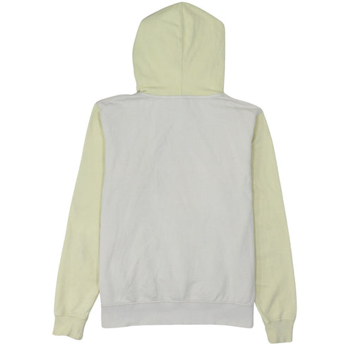 Nike Women Beige & Yellow Pullover Hoodie Small Cotton Blend
