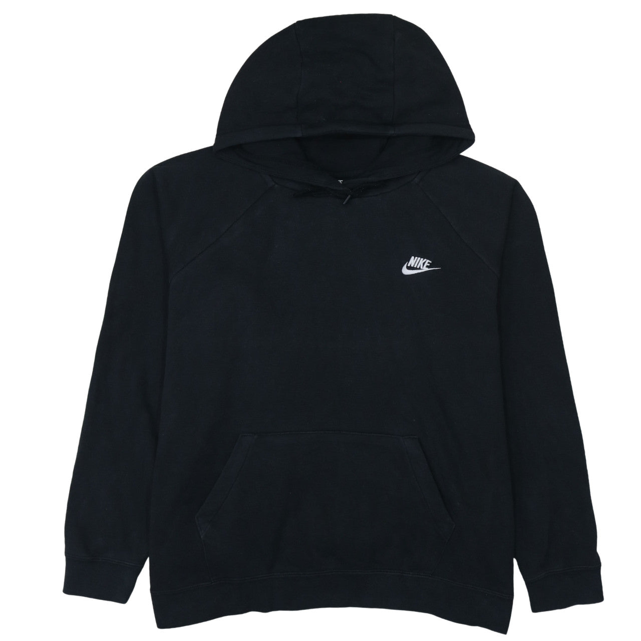 Nike Men's Black XL Pullover Hoodie Cotton Fleece Regular Fit