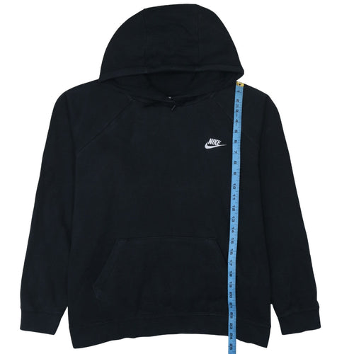 Nike Men's Black XL Pullover Hoodie Cotton Fleece Regular Fit