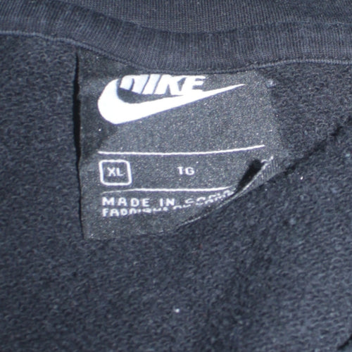Nike Men's Black XL Pullover Hoodie Cotton Fleece Regular Fit