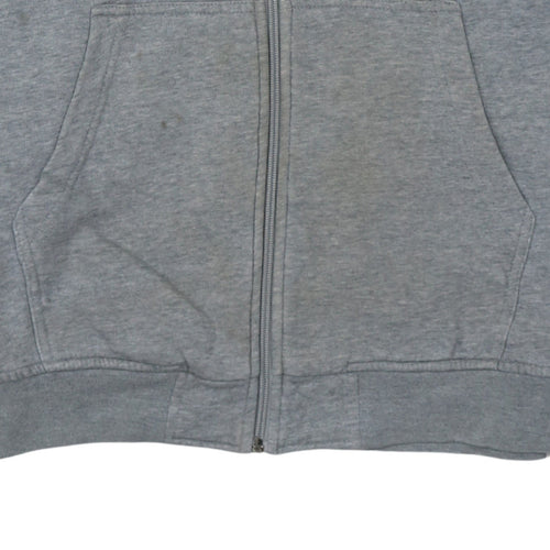 Kappa Men’s Grey Full Zip Hoodie Large Embroidered Logo Sportswear
