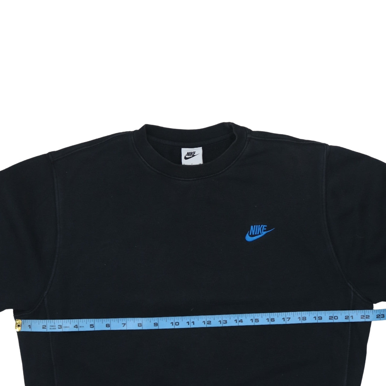 Nike Men's Black Crew Neck Fleece Sweatshirt Small Regular Fit