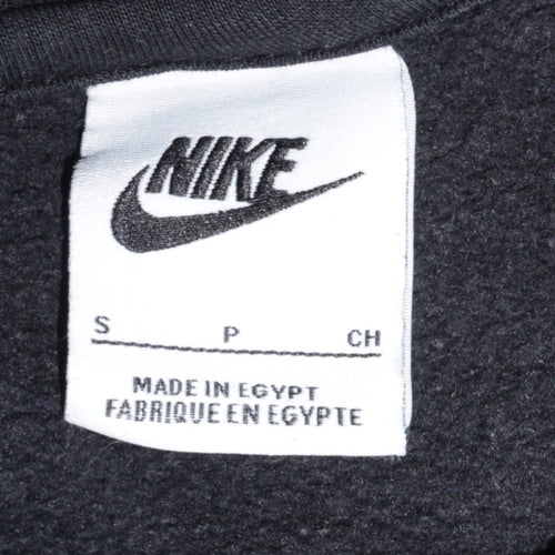 Nike Men's Black Crew Neck Fleece Sweatshirt Small Regular Fit