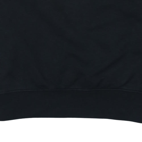 Nike Men's Black Crew Neck Fleece Sweatshirt Small Regular Fit