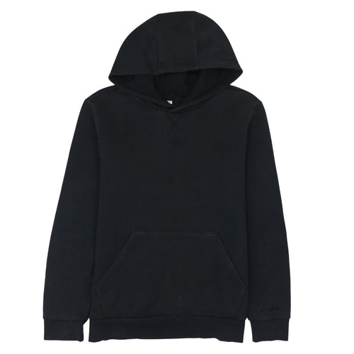 Adidas Boys Black Pullover Hoodie - Size 13-14 Years Cotton Blend