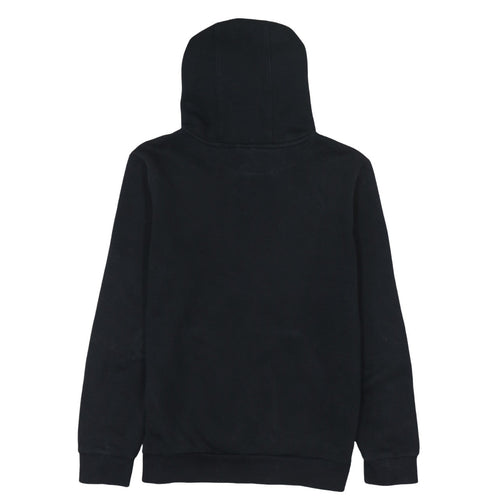 Adidas Boys Black Pullover Hoodie - Size 13-14 Years Cotton Blend