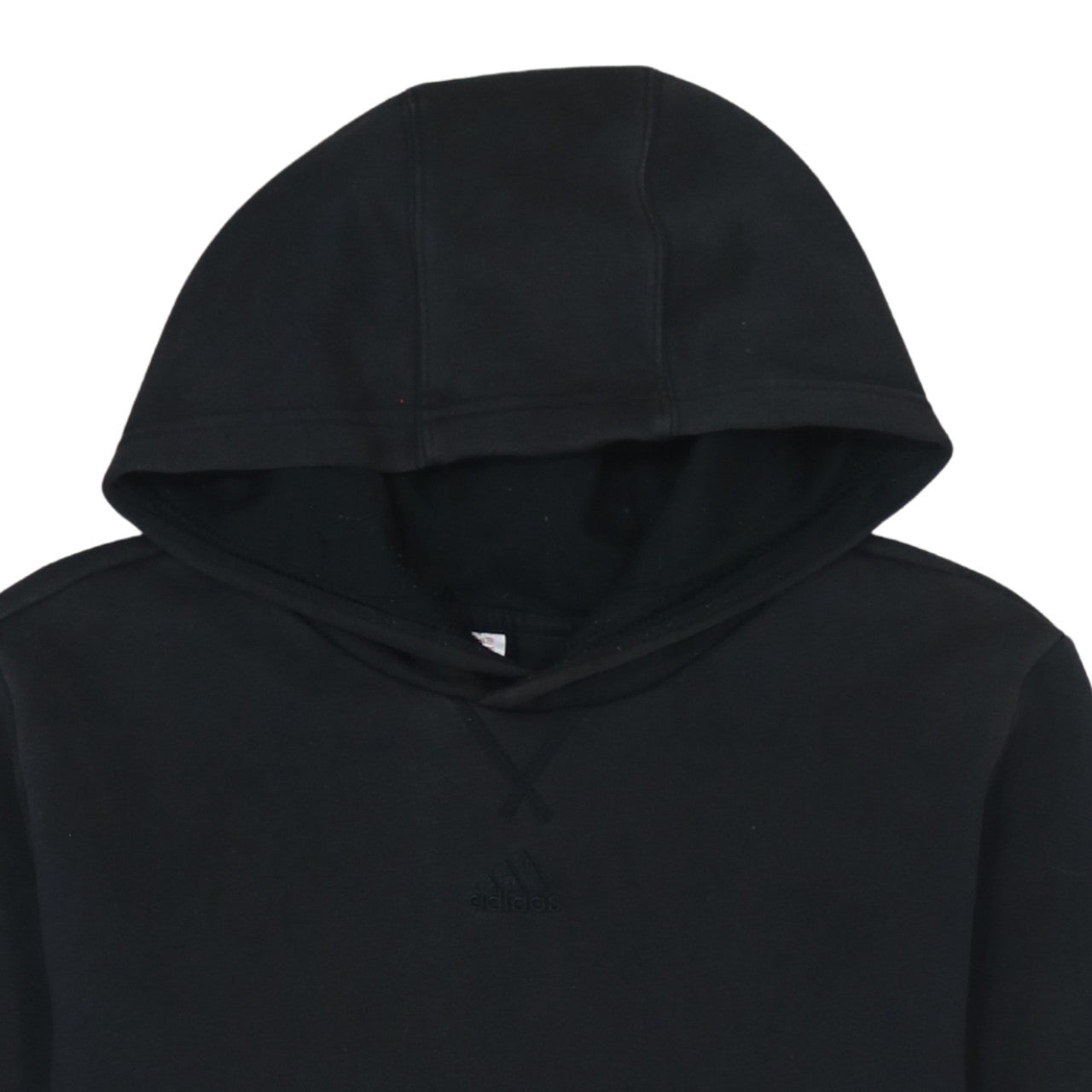 Adidas Boys Black Pullover Hoodie - Size 13-14 Years Cotton Blend