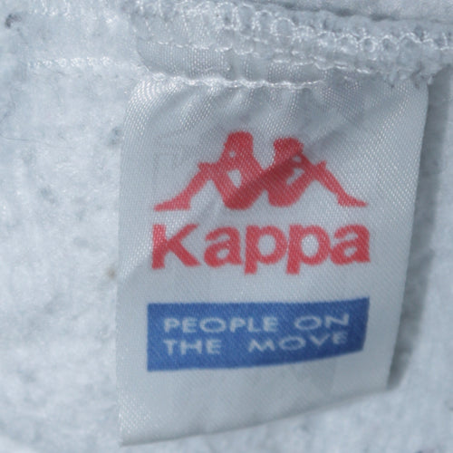 Kappa Men Grey Full Zip Sweatshirt Medium Classic Sportswear