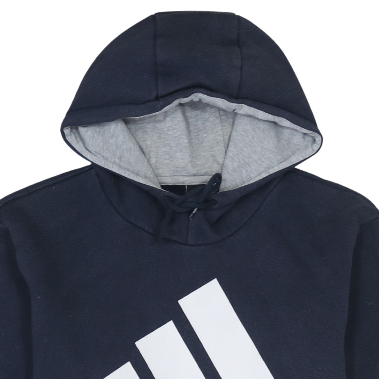 Adidas Men’s Blue Pullover Hoodie L Sports Fleece Sweatshirt