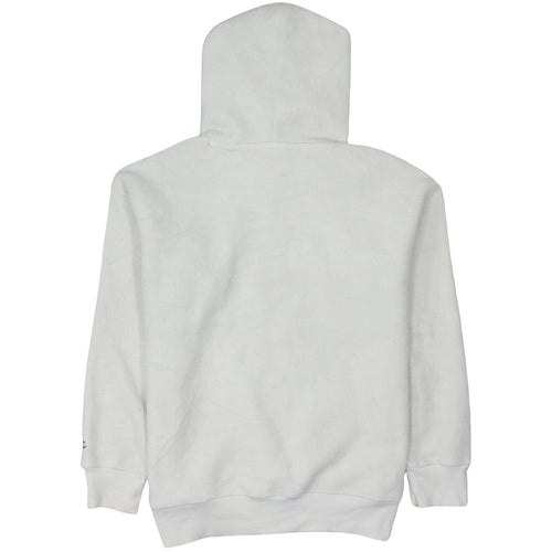 Champion Women's White Pullover Hoodie Medium Fleece Logo Sweatshirt