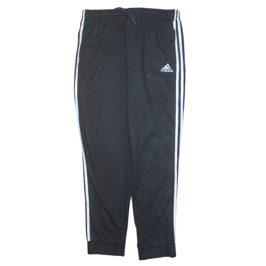 Adidas Mens Black XL Jogger Trousers Elastic Waist Sports Pants