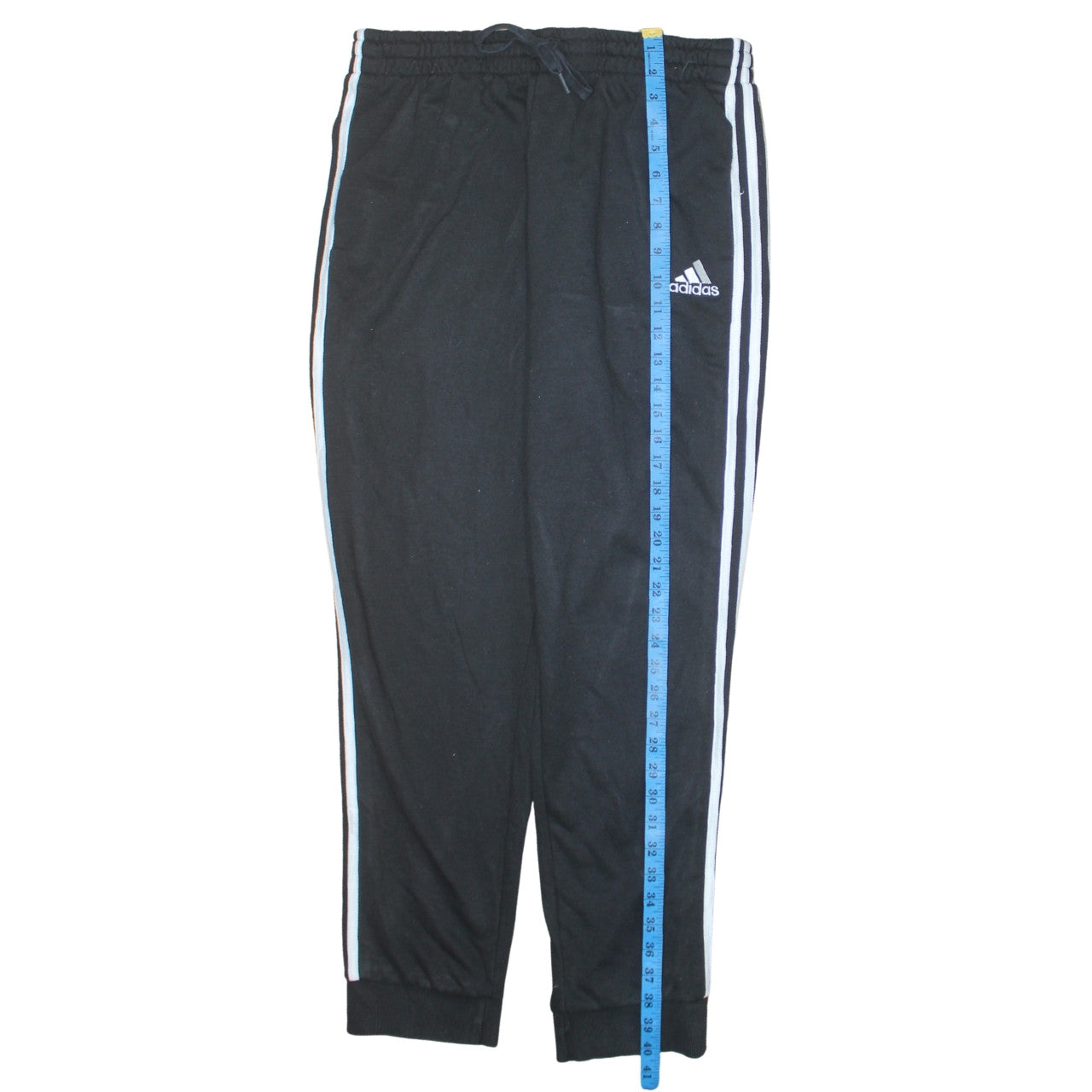 Adidas Mens Black XL Jogger Trousers Elastic Waist Sports Pants