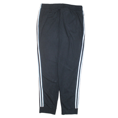 Adidas Mens Black XL Jogger Trousers Elastic Waist Sports Pants
