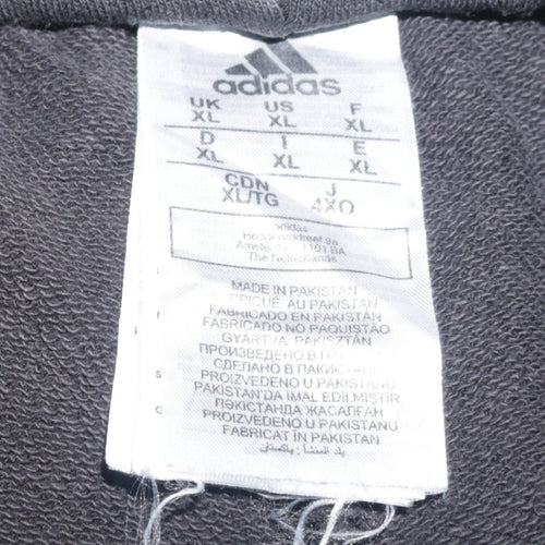 Adidas Mens Black XL Jogger Trousers Elastic Waist Sports Pants