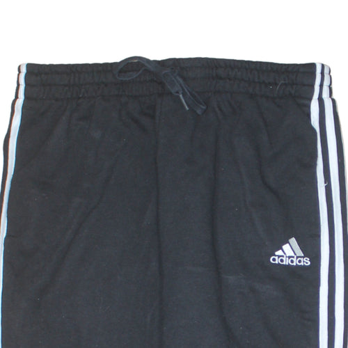 Adidas Mens Black XL Jogger Trousers Elastic Waist Sports Pants