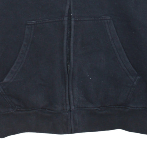 Champion Men's Black Small Full Zip Hoodie Fleece Sweatshirt
