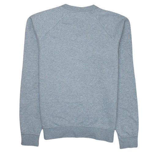 Nike Women’s Grey Small Pullover Sweatshirt Crew Neck Logo Print