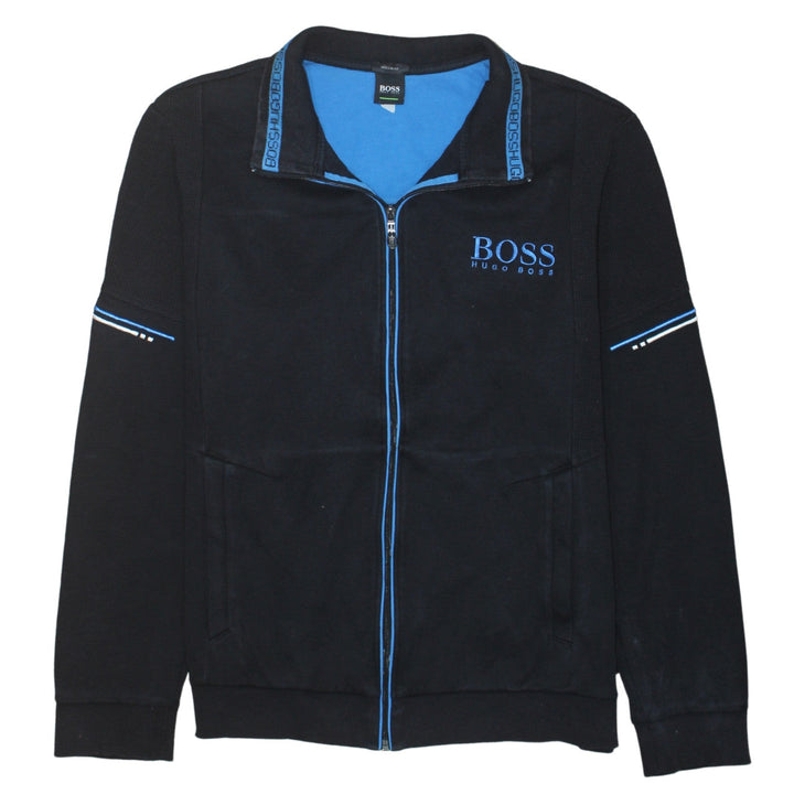 Hugo Boss Men's Black XL Full Zip Sweatshirt Regular Fit Designer Jacket