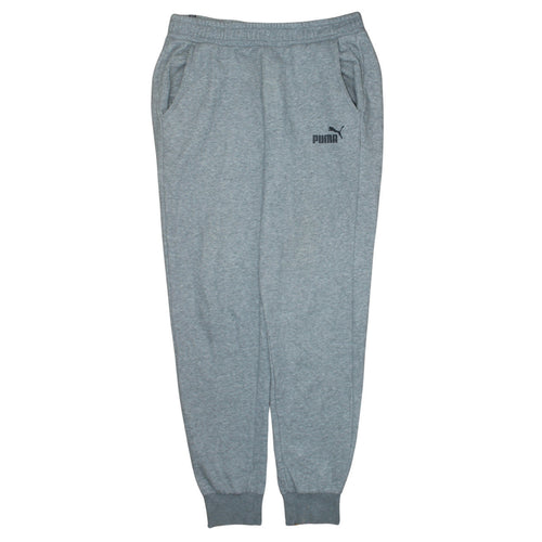 Puma Men's Grey Sweatpants L Regular Fit Casual Tapered
