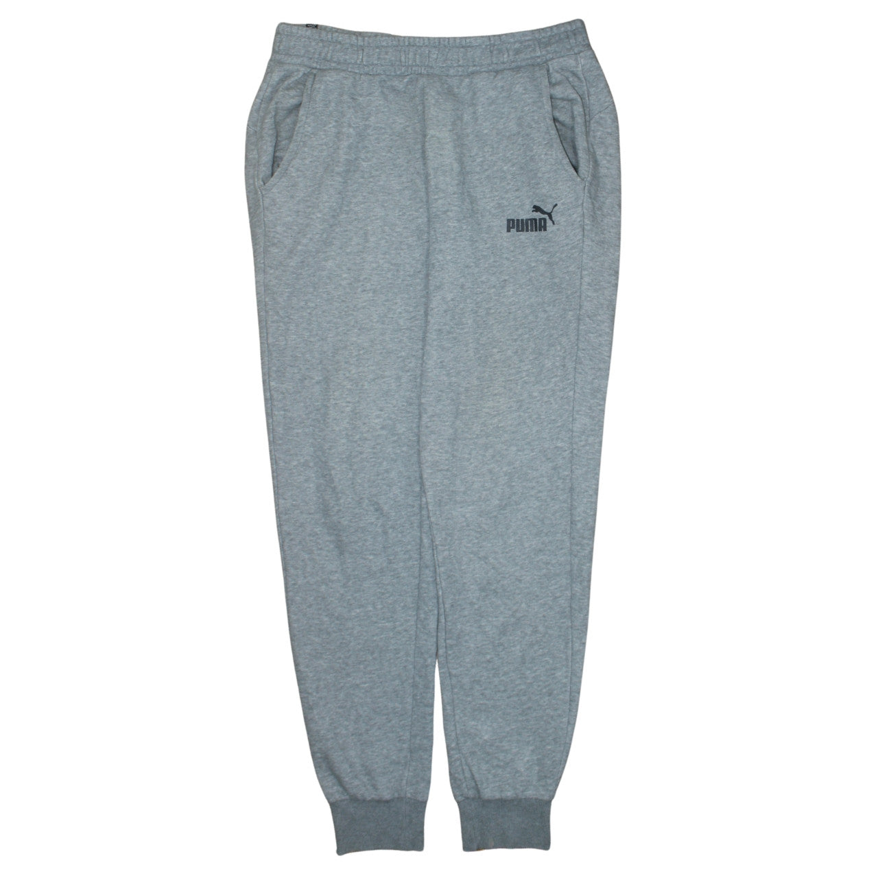 Puma Men's Grey Sweatpants L Regular Fit Casual Tapered