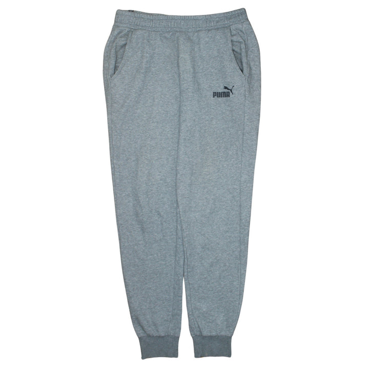 Puma Men's Grey Sweatpants L Regular Fit Casual Tapered