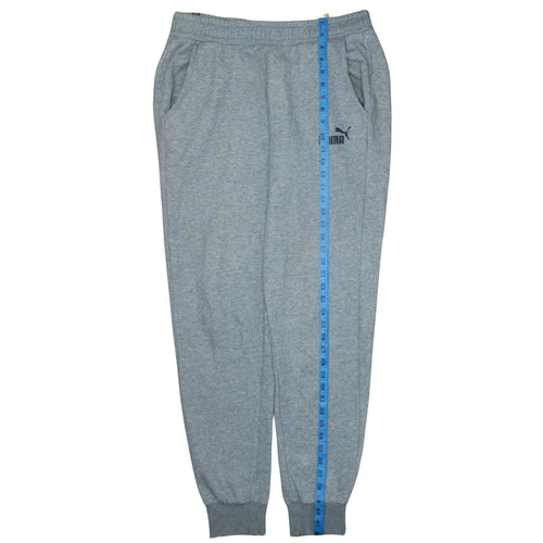 Puma Men's Grey Sweatpants L Regular Fit Casual Tapered