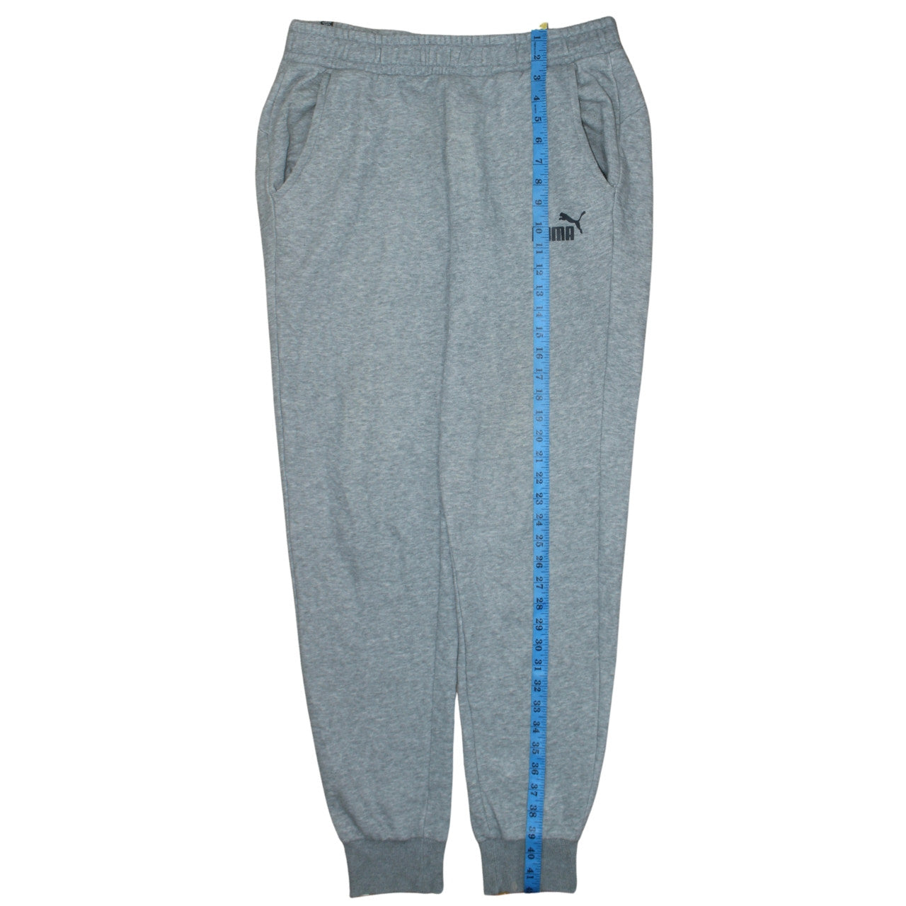 Puma Men's Grey Sweatpants L Regular Fit Casual Tapered