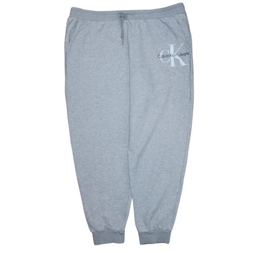 Calvin Klein Jeans Men's Grey 2XL Sweatpants Regular Fit Tapered