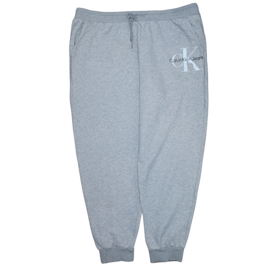 Calvin Klein Jeans Men's Grey 2XL Sweatpants Regular Fit Tapered