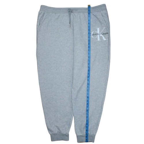 Calvin Klein Jeans Men's Grey 2XL Sweatpants Regular Fit Tapered