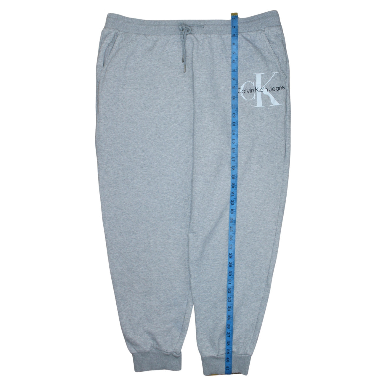 Calvin Klein Jeans Men's Grey 2XL Sweatpants Regular Fit Tapered