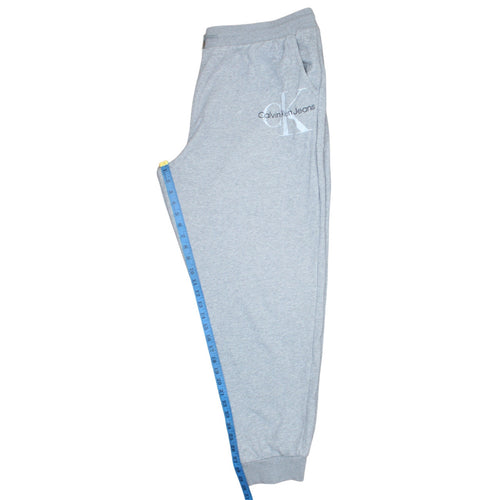 Calvin Klein Jeans Men's Grey 2XL Sweatpants Regular Fit Tapered