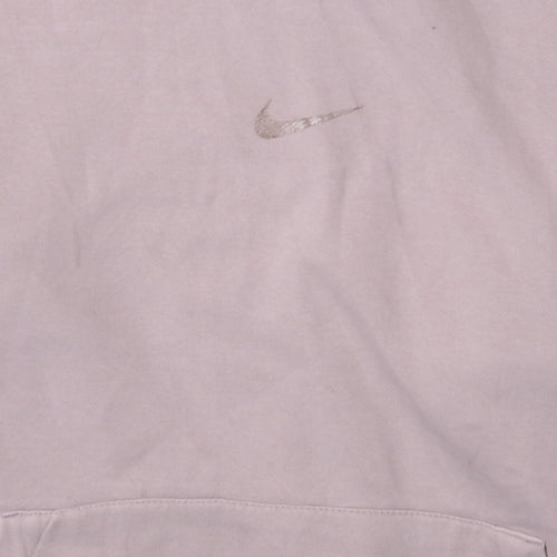 Nike Women’s Beige Colourblock Pullover Hoodie Size S