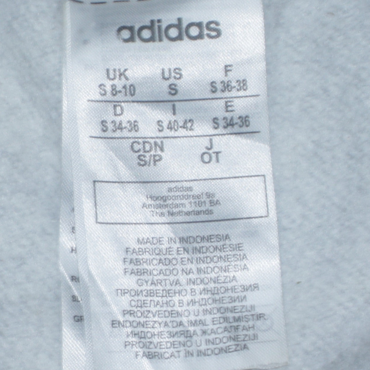 Adidas Women Grey Small 1/4 Zip Sweatshirt Pullover Classic Fit