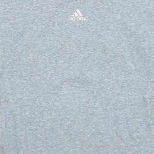 Adidas Women Grey Small 1/4 Zip Sweatshirt Pullover Classic Fit