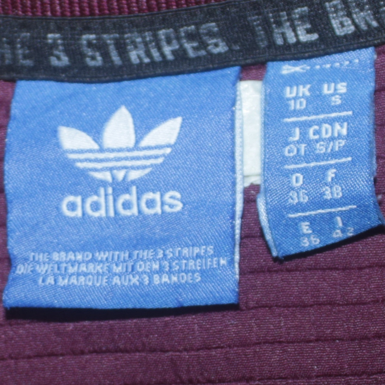 Adidas Womens Burgundy Crew Neck Long Sleeve Sweatshirt Size 10