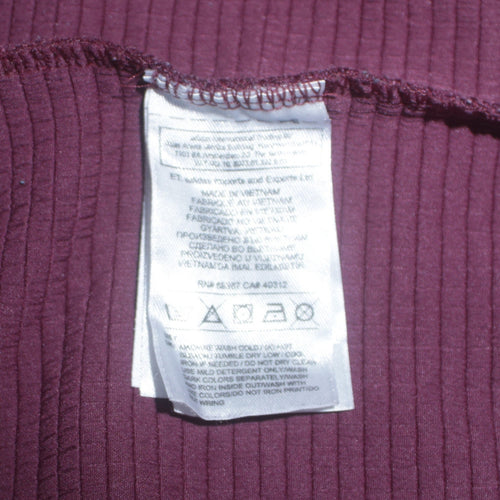 Adidas Womens Burgundy Crew Neck Long Sleeve Sweatshirt Size 10