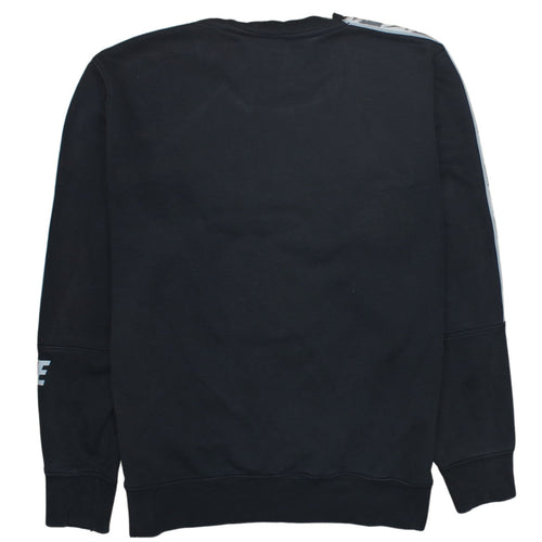 Nike Men's Black Medium Crew Neck Logo Pullover Sweatshirt