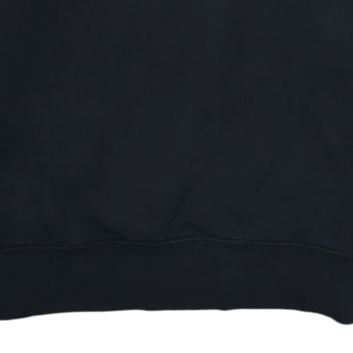 Nike Men's Black Medium Crew Neck Logo Pullover Sweatshirt