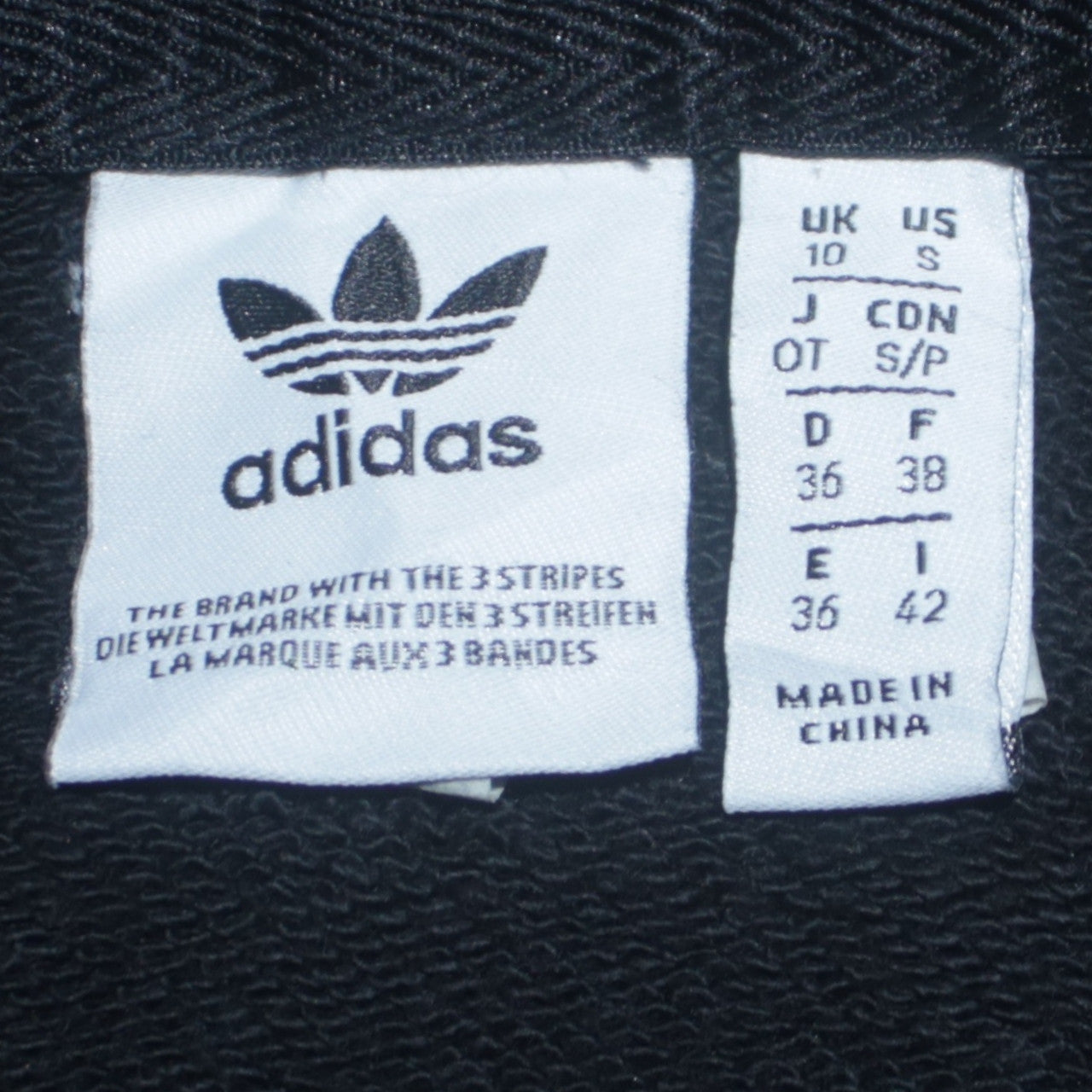 Adidas Womens Black Hooded Pullover Sweatshirt Size 10 Classic Fit
