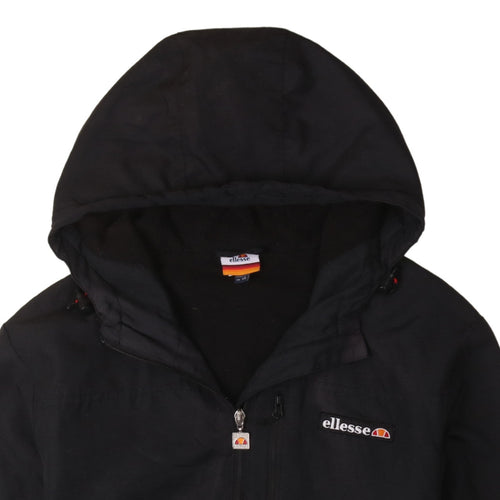 Ellesse Men’s Black XS Bomber Hooded Jacket - Full Zip Casual