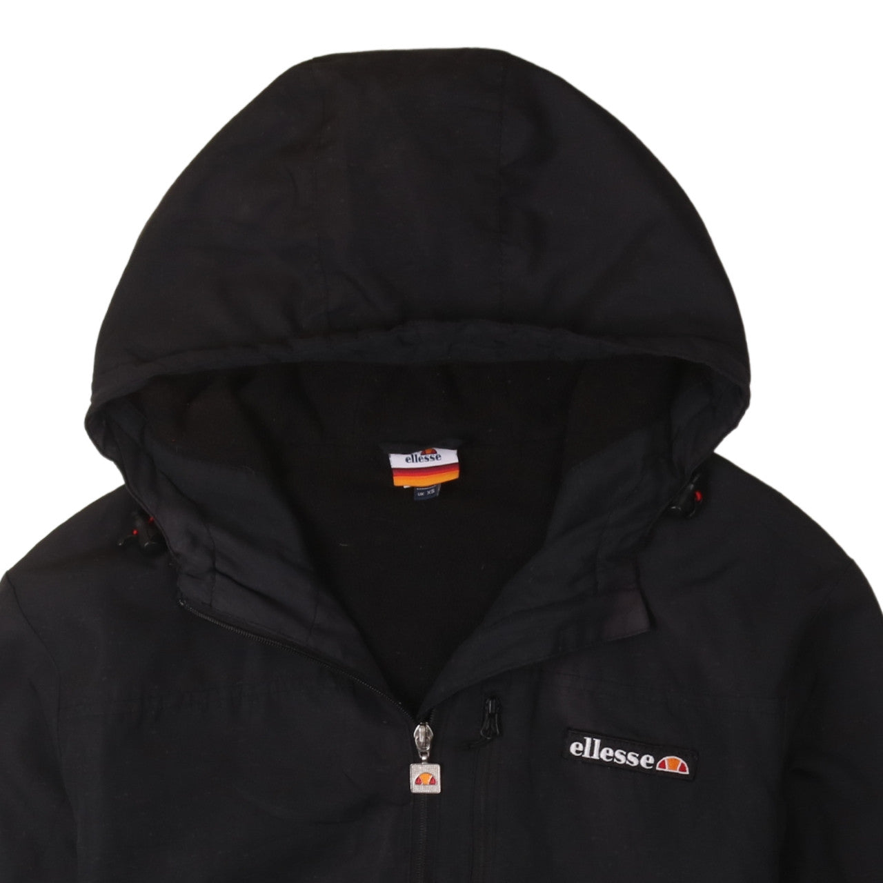 Ellesse Men’s Black XS Bomber Hooded Jacket - Full Zip Casual