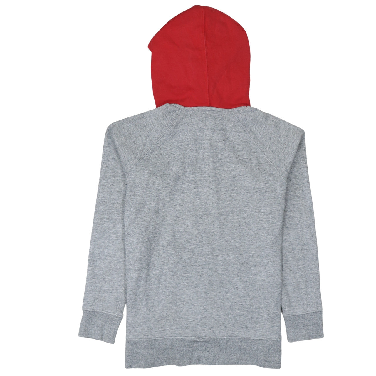 Levi's Men's Grey Red Pullover Hoodie M Regular Fit Logo Hooded Sweatshirt