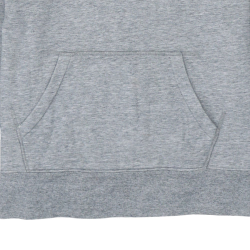 Levi's Men's Grey Red Pullover Hoodie M Regular Fit Logo Hooded Sweatshirt