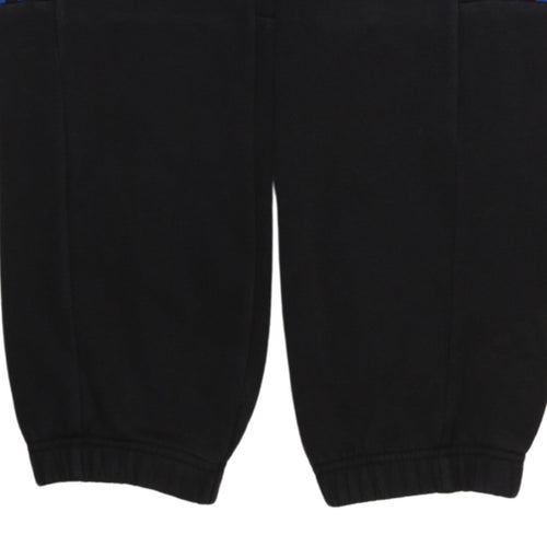 Adidas Boys Black Jogger Trousers 13-14 Years Elastic Waist Sportswear