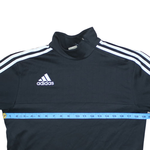 Adidas Men's Black Small Climalite 1/4 Zip Sports Sweatshirt